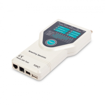 Тестер кабельный SHIP G278 BNC, RJ-11, RJ-45, USB, IEE 1394 Fire Wire