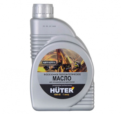 Масло моторное 1л. HUTER 10W40 полусинтетика