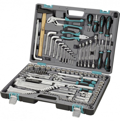 Набор инструмента STELS 142 предмета 1/2", 3/8", 1/4", Сr-V