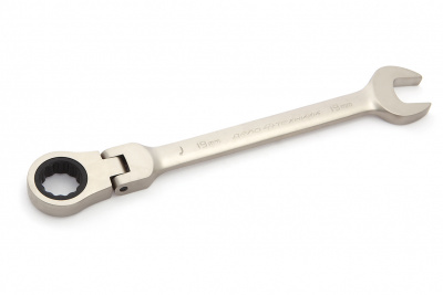Ключ комбинированный 19мм ДЕЛО ТЕХНИКИ трещеточный шарнирный 