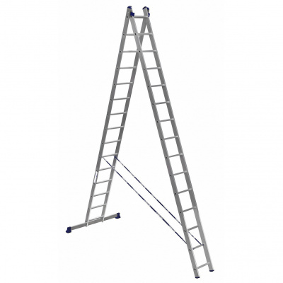 Лестница алюминиевая  2 секц. 16 ступ. ALUMET