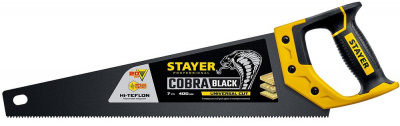 Ножовка по дереву 400мм STAYER "Cobra BLACK" 7 TPI