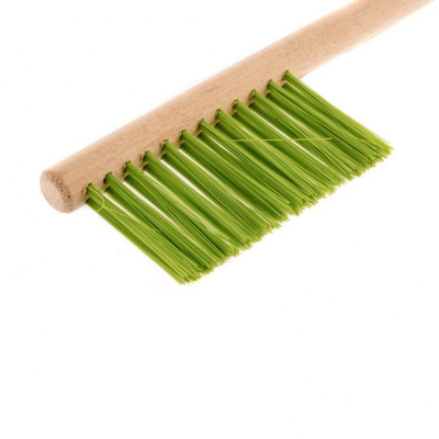Щетка-сметка с деревянной рукояткой 280 мм 2-х рядная
