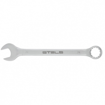 Ключ комбинированный 24мм STELS матовый хром
