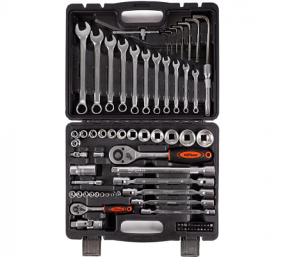 Набор инструмента AV Steel   76 предметов 1/2", 1/4"