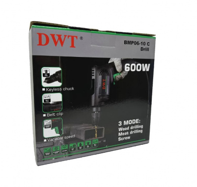 Дрель электрическая DWT PLUS ВМP06-10C