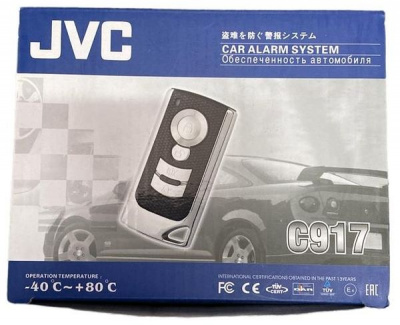 Автосигнализация JVC C917 без обратной связи
