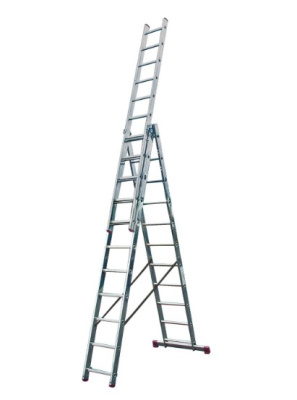 Лестница алюминиевая 3 секц. 11 ступ. KRAUSE CORDA