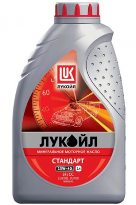 Масло моторное 1л. Лукойл-Стандарт 15W40 минеральное SF/CC