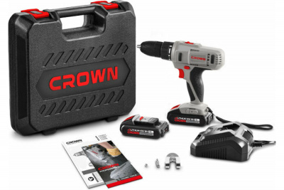 Дрель аккумуляторная (шуруповерт) CROWN CT21056L BMC 18V