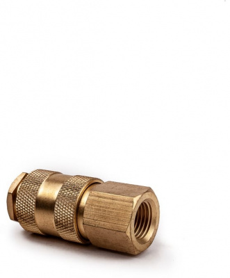 Разъем 1/4" внутренняя резьба-EURO мама,латунь AV Steel