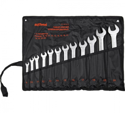 Набор кл. комб. 8-24мм AV Steel 12шт. тетрон.сумка