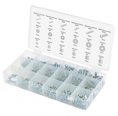 Набор винтов, гаек и шайб, 420 предметов Сибртех