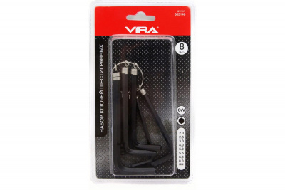 Набор ключей шестигранников VIRA, 8 шт