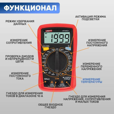 Мультиметр TT UT33C+