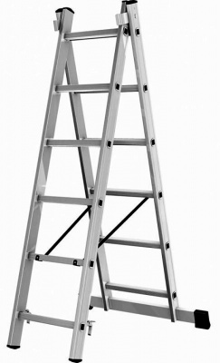 Лестница алюминиевая  2 секц.  6 ступ.