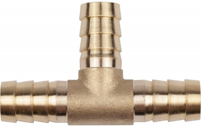 Тройник T-образный елочка 10мм,латунь AV Steel