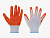 Перчатки х/б обливные ладошки(оранжевые)