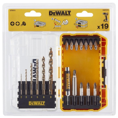 Набор бит и сверл DT70711 DEWALT 19пр.