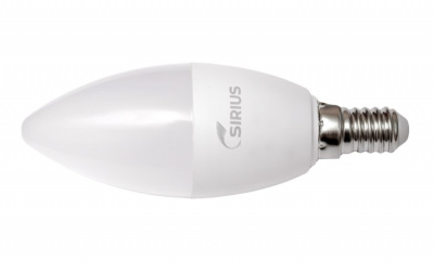 Лампа светодиодная LED Deco C37 7W E27 6500K Sirius