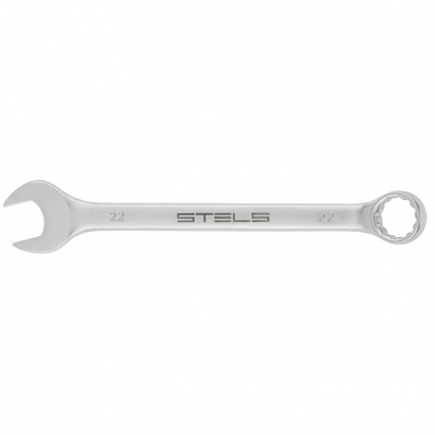Ключ комбинированный 22мм STELS матовый хром