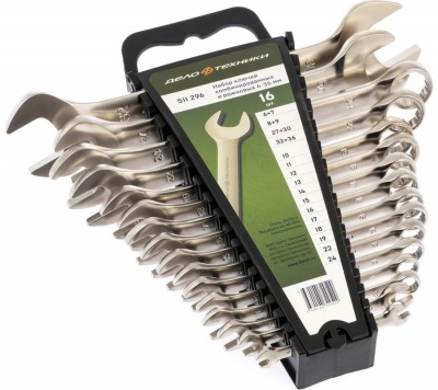 Набор кл. комб.и рожк. ДЕЛО ТЕХНИКИ 16шт. пластик холдер