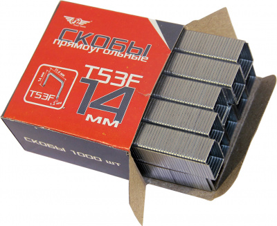 Скобы прямоугольные закаленные TT Т53F 14 мм 