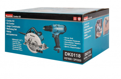 Набор электроинструментов Makita DK0118 (DF0300, HS7600)