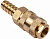 Разъем EURO мама 1/4"-елочка 12мм,латунь AV Steel