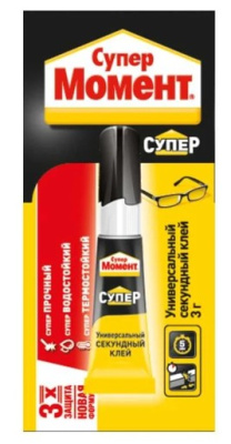 Клей MOMENT SUPER GLUE UNIVERSALl, 3гр.