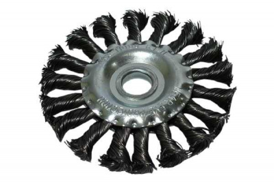 Щетка торцевая 170 мм металл с гайкой