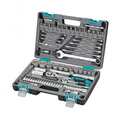 Набор инструмента STELS  82 предмета 1/2", 1/4", Сr-V