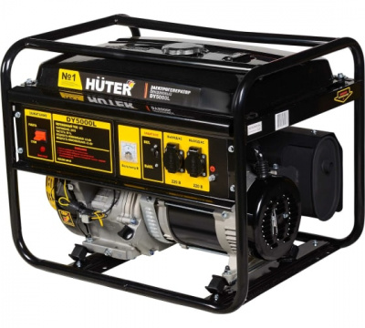 Бензогенератор HUTER DY5000L (без аккумулятора)