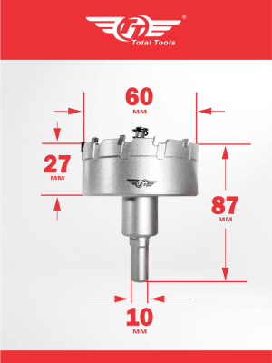 Коронка  60 мм по металлу победитовая ТТ