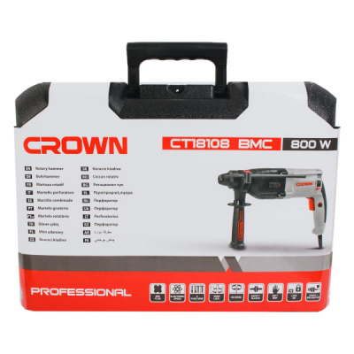 Перфоратор CROWN СТ18108,800Вт