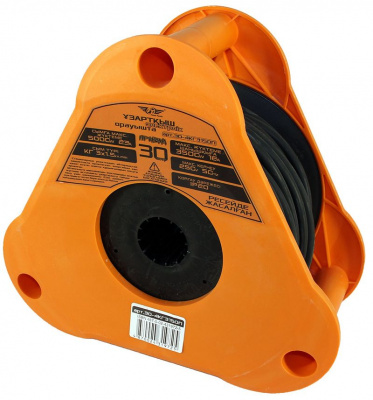 Удлинитель электрический 30 м 4 роз. ТТ "Призма" КГ 3х1,5 IP20 катушка пластм.