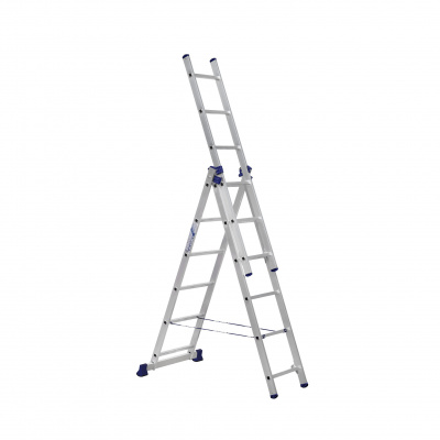 Лестница алюминиевая  3 секц.  6 ступ.