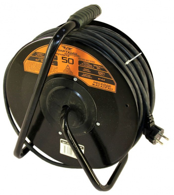 Удлинитель электрический 50 м 4 роз. ТТ КГ 3х1,5  IP44 катушка металл.