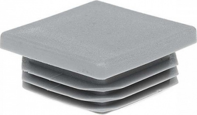 Заглушка пластиковая квадратная  30*30 серая