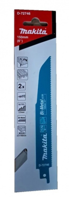 Полотно для сабел. нож. 152*1,25*6TPI MAKITA