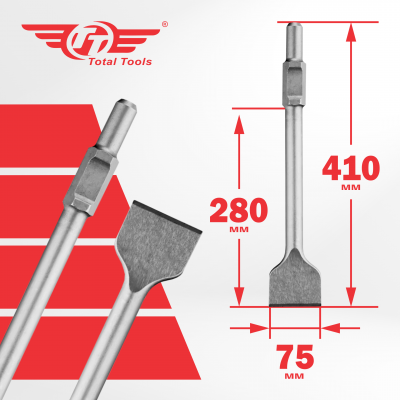 Лопатка 30*410*75мм, HEX30 TT