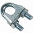 Зажим для стальных канатов  6мм, белый цинк