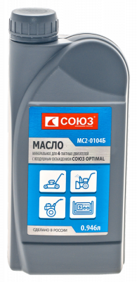 Масло моторное 1л. СОЮЗ 4 ТАКТ минеральное OPTIMAL