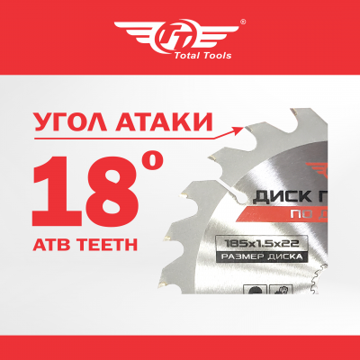 Диск (круг) пильный TT 185*22,2(36Т)