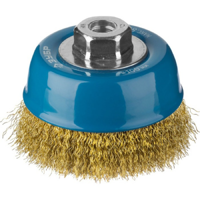 Щетка угловая 100 мм латунь ЗУБР