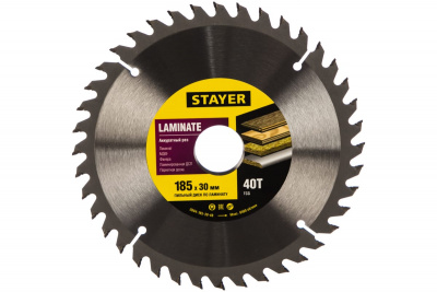 Диск (круг) пильный  STAYER Laminate Line 185*30(40Т)