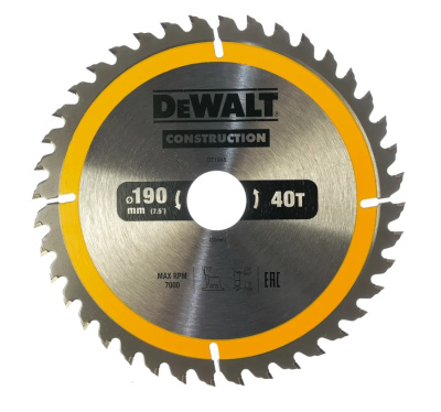 Диск (круг) пильный  DEWALT DT1945 190*40(30Т)
