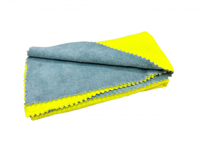 Салфетка для автомобиля 70см*70см (желто-серая)