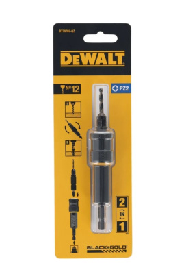 Быстросменный узел DeWalt, бита PZ2/сверло с зенкером 6мм