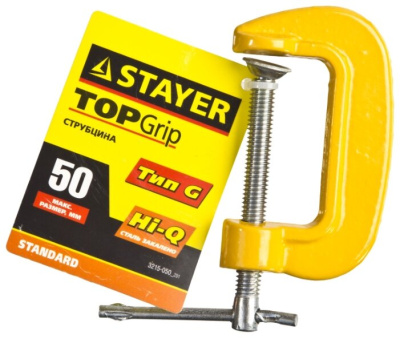 Струбцина   50 мм G-образная STAYER